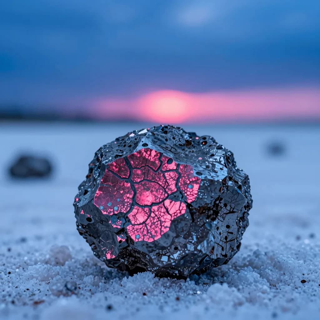 macro detail of dark erratic boulder on a white salt flat under electric-blue sky - companion image for the MCP vs Skills vs Tools comparison