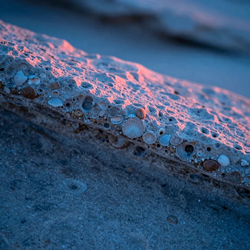 Macro close-up of crystalline dispersion on a single glass slab, refractive bands of cold blue splitting into hot-pink across the chipped corner, fine surface detail.