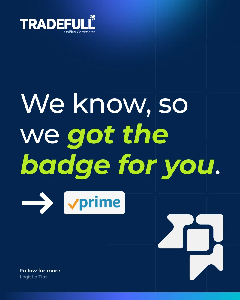 Carousel slide: We know, so we got the badge for you, with the Prime badge chip.